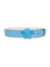 Versace Medusa Buckle Palazzo Belt, In Blue