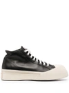 MARNI PABLO LEATHER HIGH-TOP SNEAKERS