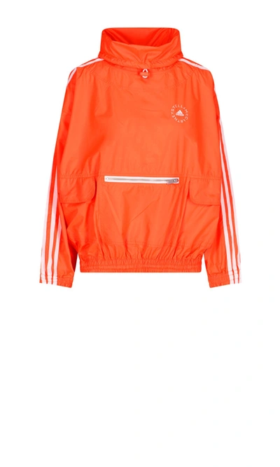 Stella Mccartney Women's +adidas Jayla Oversized Cotton-blend Hoodie In Fluoro Coral