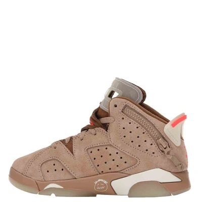 Pre-owned Nike Jordan 6 Travis Scott British Khaki Sneakers Size (us 8) Eu 41 In Brown