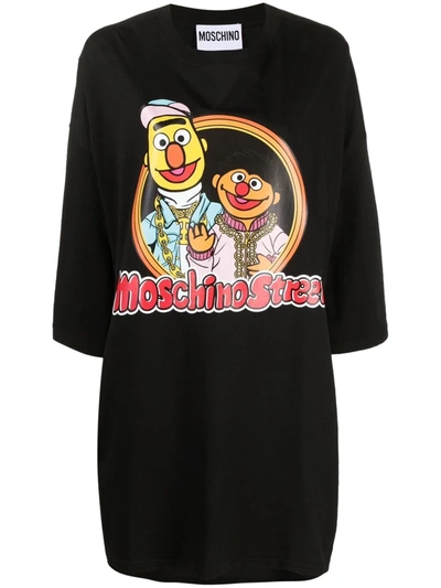 Moschino Black Sesame Street Edition T-shirt Dress