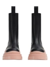 Bottega Veneta Tire Two-tone Boots In Blackpink