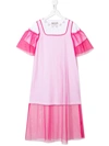 SIMONETTA TULLE T-SHIRT MAXI DRESS