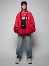 Balenciaga Oversize Distressed Logo Hoodie