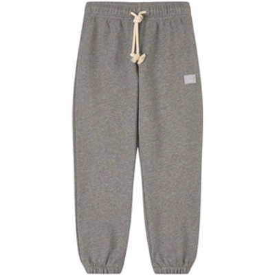 Acne Studios Mini Frack Logo-appliquéd Cotton-jersey Sweatpants In Grey