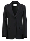Jil Sander Essential Jacket 5 Techno Gabardine In Blue