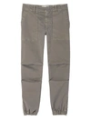 Nili Lotan Cropped French Military Pant In Brown