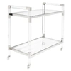 OKA LENOX DRINKS TROLLEY - CLEAR,EHD090