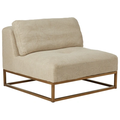 Oka Botero Armless Sofa Chair - Natural