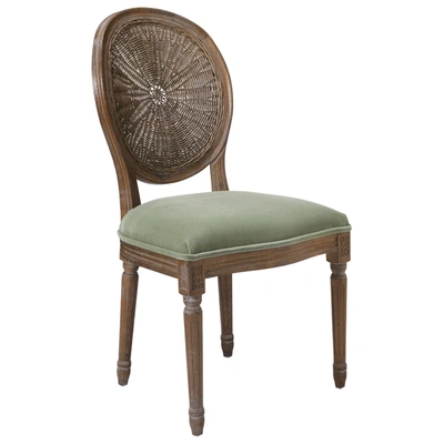 Oka Washakie Velvet Chair - Lake Green