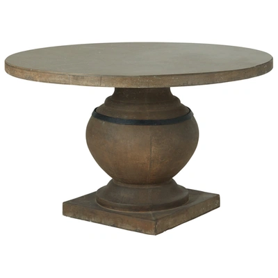 Oka Round Callanish Dining Table - Brown