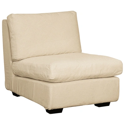 Oka Slip Cover For Savile Armless Chair - Ecru