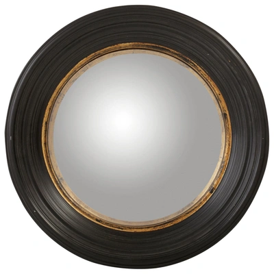 Oka Small Oban Mirror - Black In Black/gold