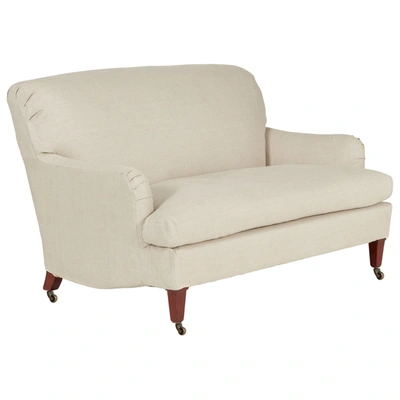 Oka Coleridge 2-seater Sofa With Linen Slip Cover - Natural