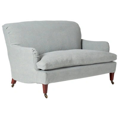 Oka Coleridge 2-seater Sofa With Linen Slip Cover - Ice Blue