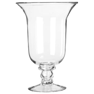 Oka Large Glass Hurricane Lamp - Clear
