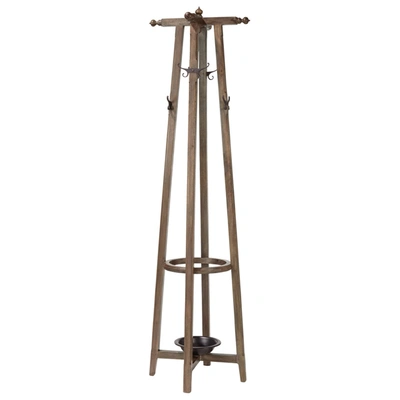 Oka Harvard Coat Stand - Silver Birch In Gray