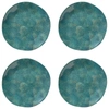 OKA SET OF FOUR SHAGREEN PRINT DINNER PLATES - JADE,SHAGREEN-PRINT-DINNER-PLATES
