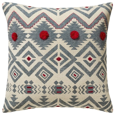 Oka Large Yuma Pillow Cover - Blue/red