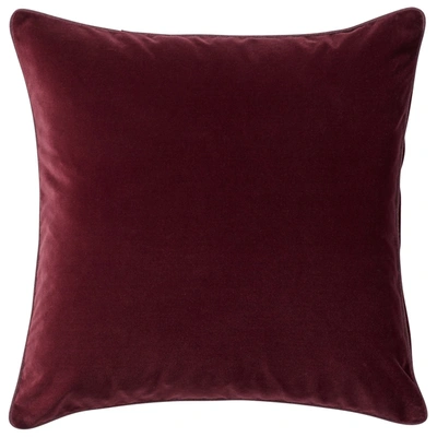 Oka Plain Velvet Pillow Cover - Rioja - 20in