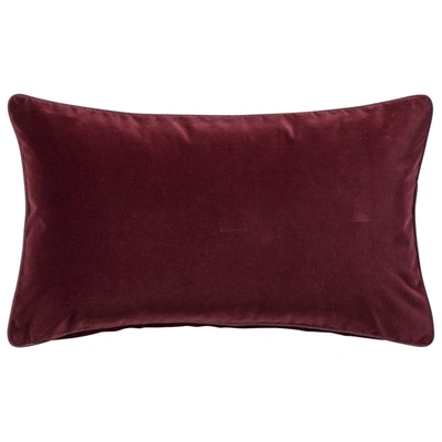Oka Plain Velvet Pillow Cover - Rioja - 23.5in