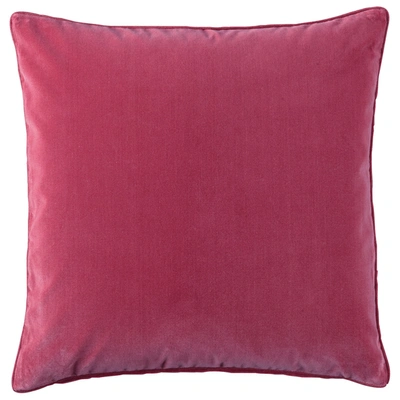Oka Large Plain Velvet Pillow Cover - Hot Pink