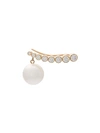 Sophie Bille Brahe 'croissant Mer Au Sud' Diamond South Sea Pearl Single Earring