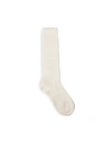 FENDI Knitted Ff Logo Socks Bianco White