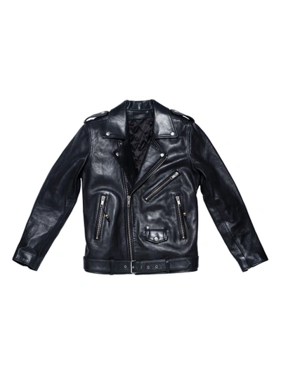 Blk Dnm Leather Jacket 5, Black