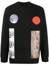 Raf Simons Black Sterling Ruby Edition Patches Sweatshirt