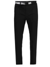 FENDI BLACK LOGO TAPE PANTS