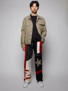 FENDI COLOR-BLOCK LOGO TRACK PANTS