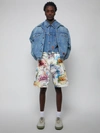 Valentino Men's Roman Sketches Bermuda Cargo Shorts