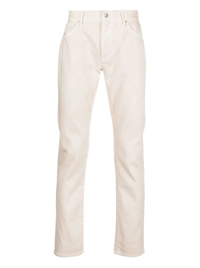 Alanui Saguaro Wash Denim Pants Sand Beige In White