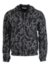 GIVENCHY BLACK AND WHITE PRINTED WINDBREAKER