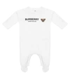 BURBERRY THOMAS BEAR棉质婴儿连身衣,P00577456