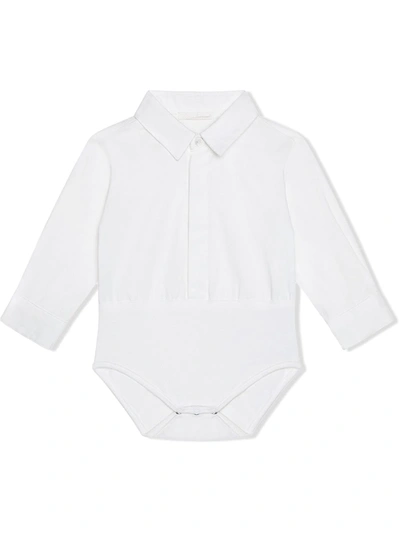 Dolce & Gabbana Babies' Long-sleeve Cotton Body In White