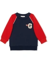 Gucci Logo Patch Sweatshirt In Blue