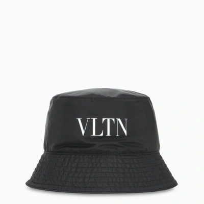 Valentino Garavani Black Nylon Vltn Bucket Hat