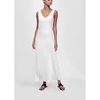 ASCENO BORDEAUX IVORY SILK SLIP DRESS,D019FAB13COL02S