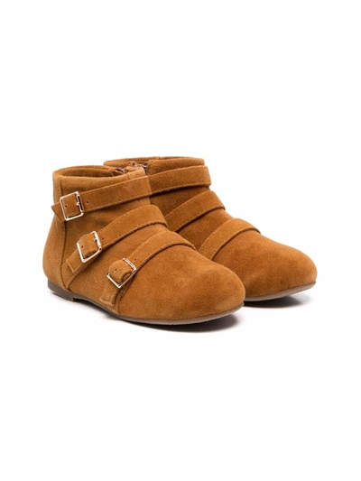 Age Of Innocence Kids' Phoebe Suede Ankle Boots In Brown