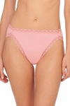 NATORI INTIMATES BLISS FRENCH CUT BRIEF PANTY UNDERWEAR WITH LACE TRIM,152058-PINK ICING-S