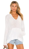 Michael Stars Peggy Smocked Waist Solid Shorts In 白色