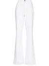 Raf Simons Cotton Denim Straight Leg Jeans In Weiss