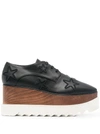 Stella Mccartney Elyse Platform Sneakers In Black