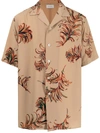 BED J.W. FORD FEATHER-PRINT SHIRT