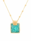 Missoma Lena Amazonite Pendant Necklace In Gold