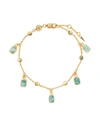 Missoma Lena 18ct Yellow Gold-plated Vermeil And Amazonite Charm Bracelet In Gold