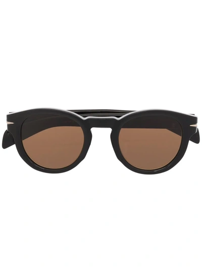 Eyewear By David Beckham Cat-eye Tinted Sunglasses In Schwarz