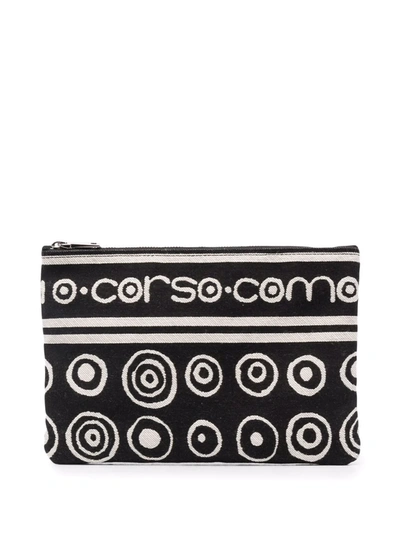 10 Corso Como Logo Zipped Clutch In Weiss